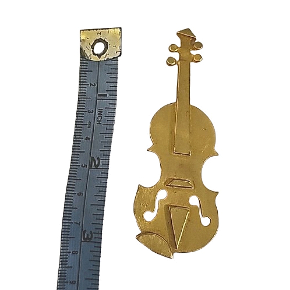 Womens vintage guitar brooch